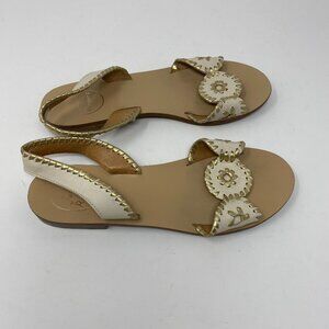 jack rogers leather slingback sandal flats